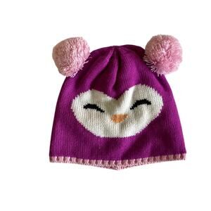 Girls Owl Beanie Hat